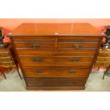 A Victorian mahogany chest of drawers