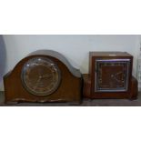 Two Art Deco mantel clocks