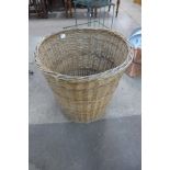 A wicker basket