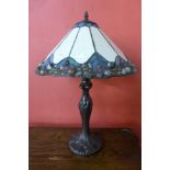A Tiffany style table lamp