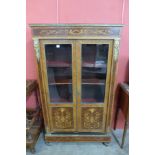 A 19th Century French rosewood, burr walnut,