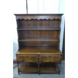 A George III style oak dresser