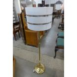 A brass standard lamp