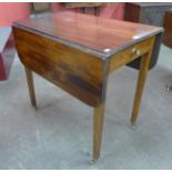 A George III inlaid mahogany Pembroke table