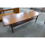 A teak coffee table