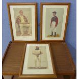 A set of three Vanity Fair Spy prints,