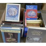 Two boxes of antique and collectors books