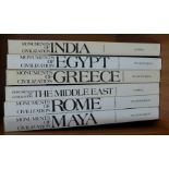 Six volumes, Monuments of Civilization, India, Egypt, Greece, The Middle East,