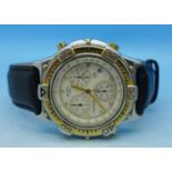 A gentleman's Rotary chronograph alarm wristwatch, boxed,
