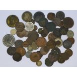 A collection of coins including 19th Century,