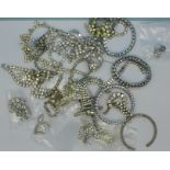 Diamante and paste jewellery