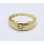 A Victorian 18ct gold and diamond ring, Birmingham 1892, 3.