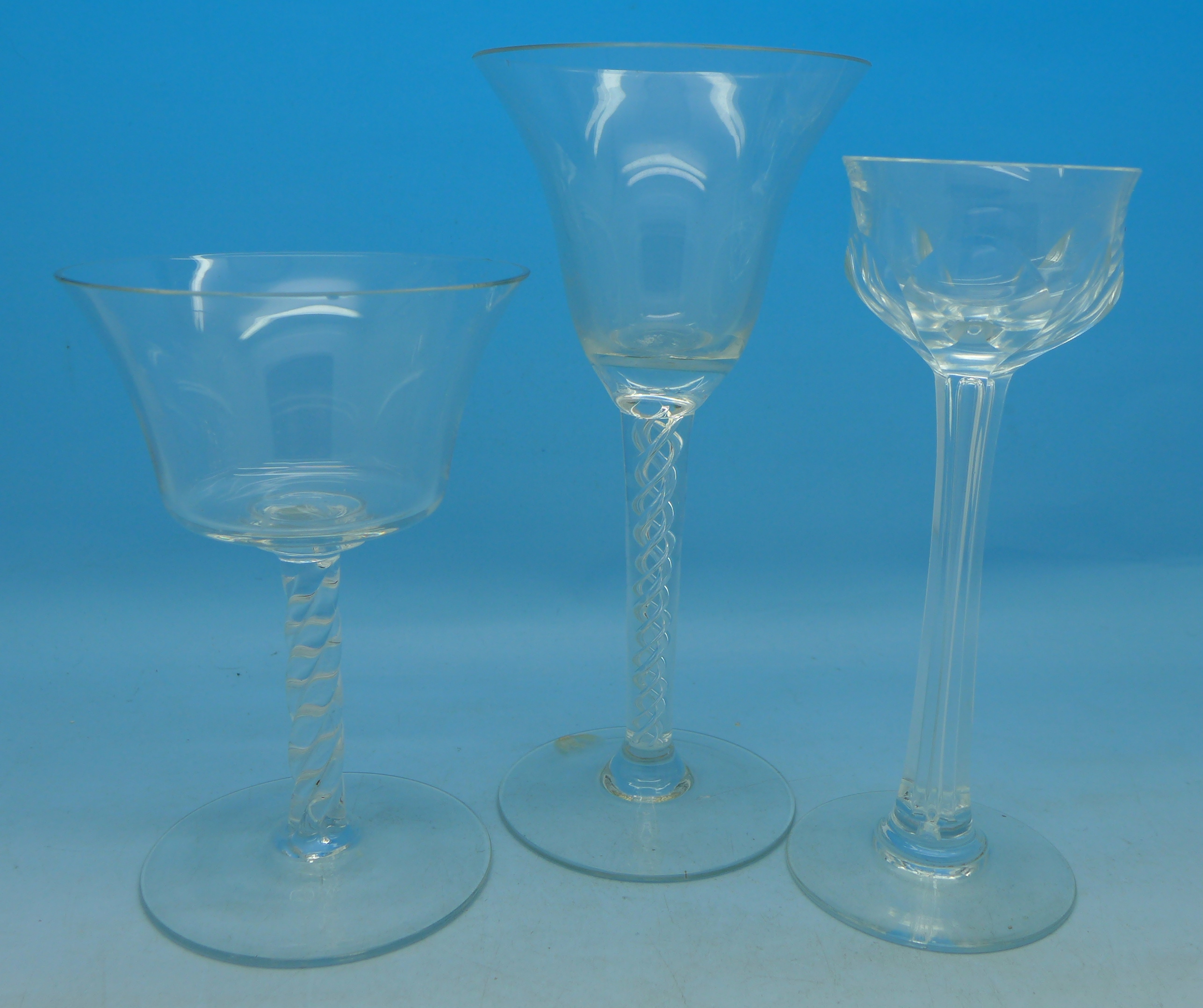 Three glasses,