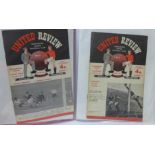 An album of Manchester United football programmes, 1950's and 1960's,
