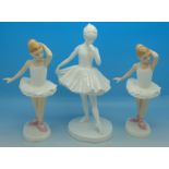 Two Royal Doulton Little Ballerina figures,