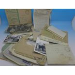 A collection of RAF related letters and photographs,