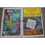 Four film posters; The Silent Enemy, The List of Adrian messenger,