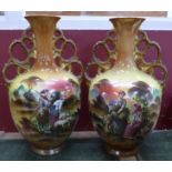 A pair of Victorian decorative vases,