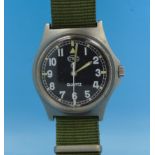 A CWC quartz wristwatch with military strap