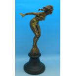 An Art Deco figure,