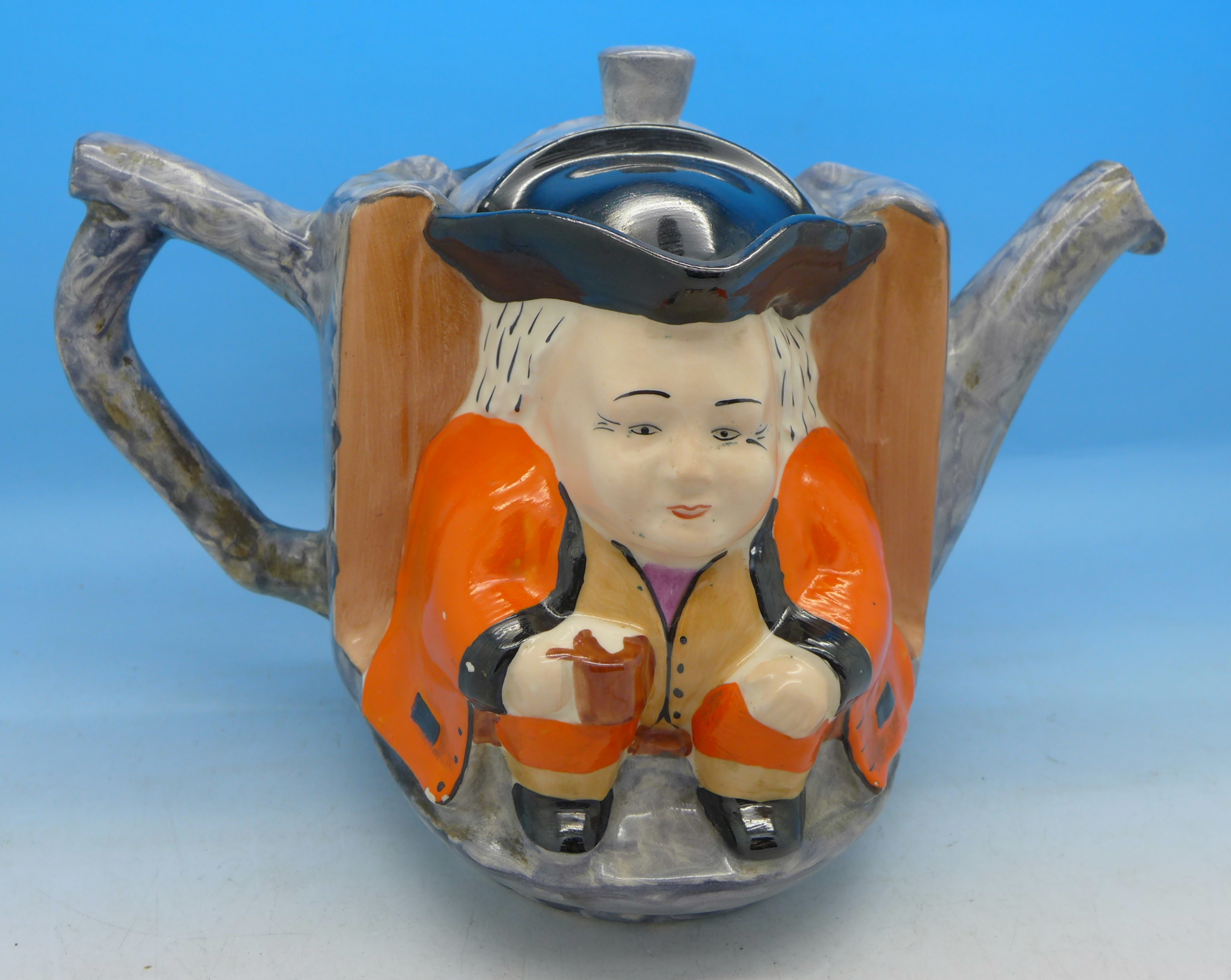 A Burslem pottery novelty Toby tea pot - Bild 2 aus 3