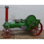 A scratch built live steam engine, 71cm,