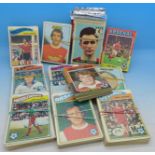 Football collectors cards, mainly 1970's but includes Brian Clough,