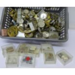 Wristwatch and pocket watch movements,