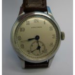 A Longines manual wind wristwatch,