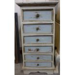 A French style painted chest of drawers