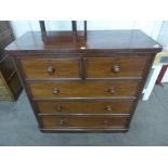 A Victorian mahogany chest of drawers