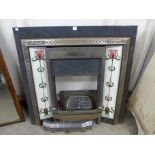 A cast iron fire surround