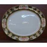 A Wedgwood platter with Imari pattern border,