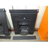 An Edward VII cast iron fireplace