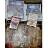 A Lancaster bomber kit with instructions