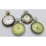 Two railway pocket watches,