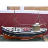 A model of a trawler, 74cm,