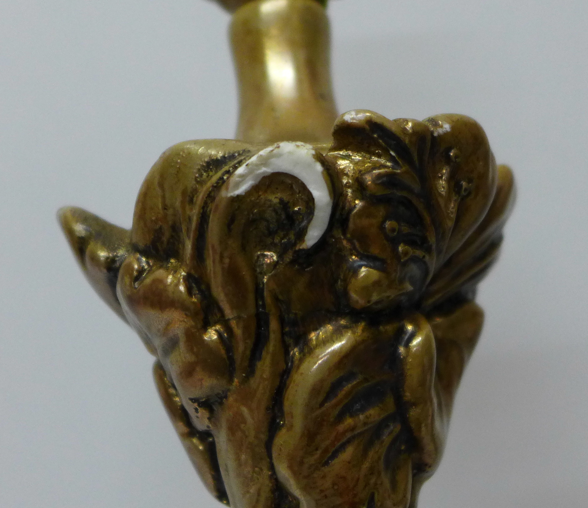 A Moorcroft Hibiscus coral lamp base c. - Image 4 of 4