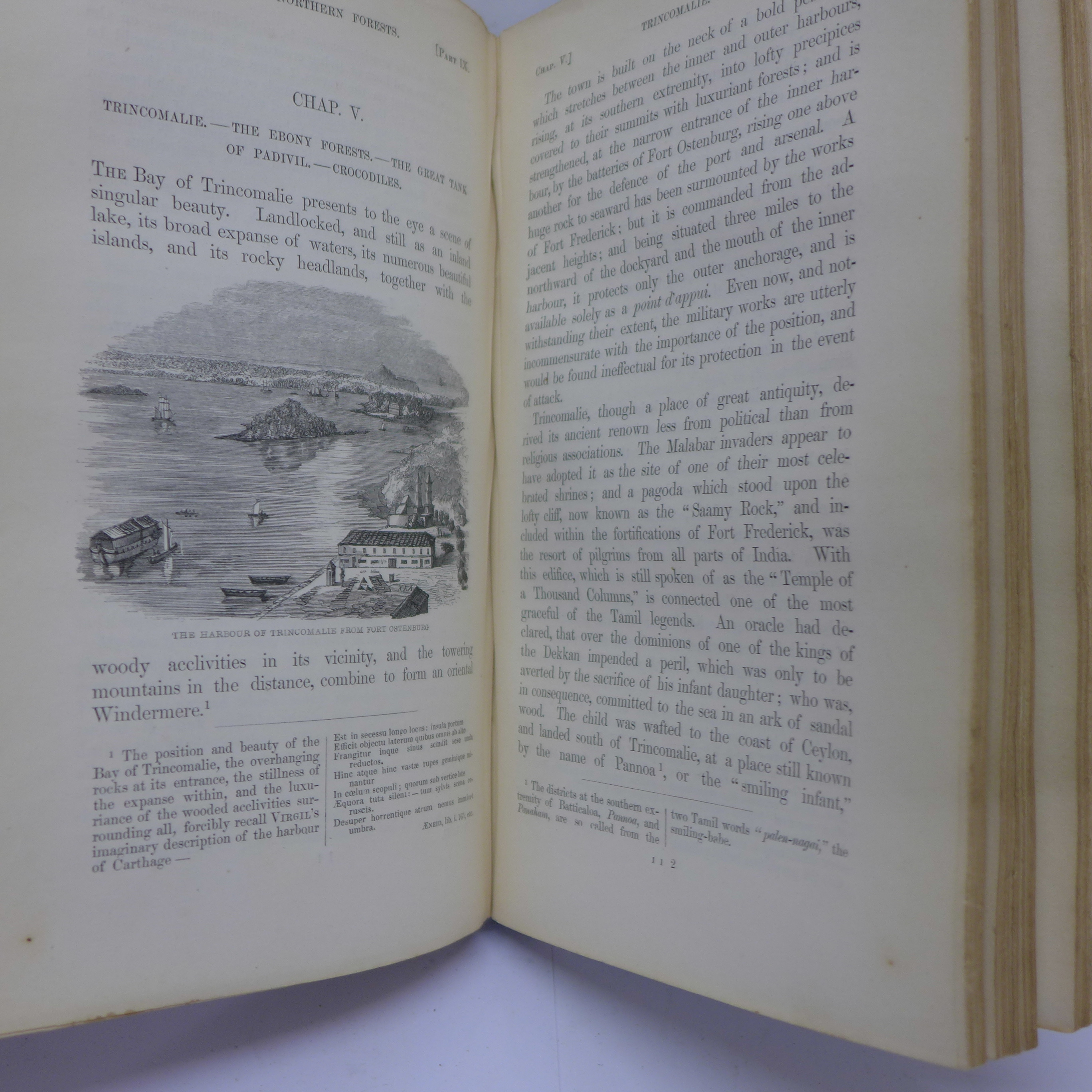 Two volumes, Ceylon by Emerson Tennent, 1860, published by Longman, Green, - Image 8 of 8