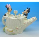 A Mickey and Minnie Mouse Disney teapot