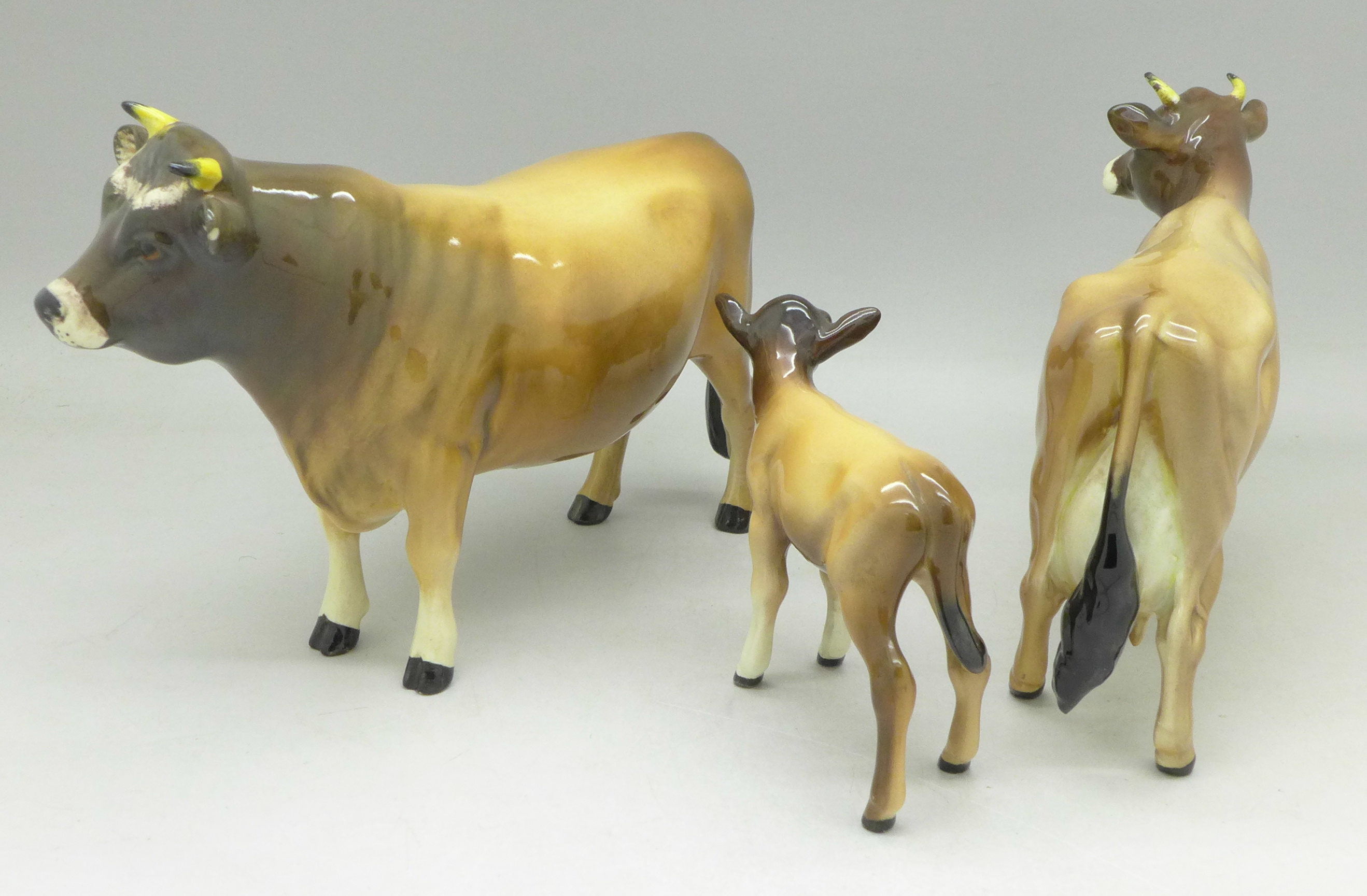 A Beswick Jersey Cattle family; bull Champion Dunsley Coy Boy, - Image 2 of 3