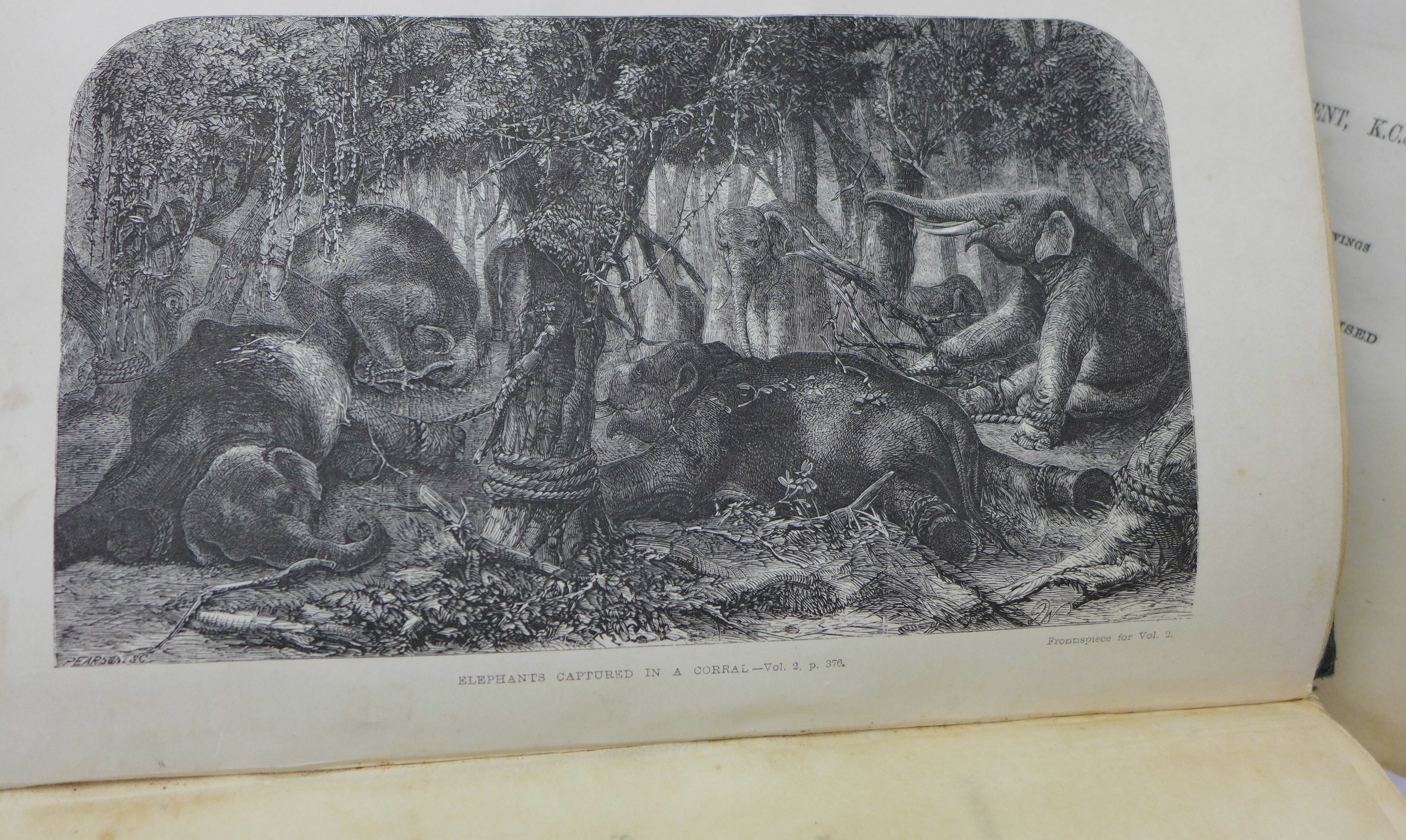 Two volumes, Ceylon by Emerson Tennent, 1860, published by Longman, Green, - Image 3 of 8