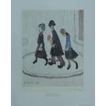 Laurence Stephen Lowry RBA RA (1887-1976), The Family, signed print,