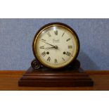 A Committi of London mahogany 8-day mantel clock