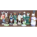 Eight Beswick English Country Folk figures,