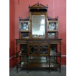 A Victorian mahogany mirror back sideboard