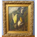 A late 19th Century Dutch oil painting, Bird Trapping, oil on canvas, indistinctly signed,