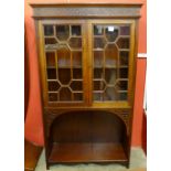 An Edward VII mahogany two door bookcase