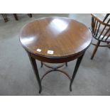 An Edward VII inlaid mahogany centre table