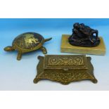 A novelty tortoise counter bell,